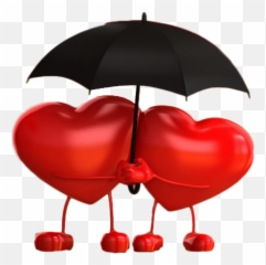Mq Heart Hearts Red Umbrella Emoji - Two Heart Under Umbrella,Uumbrella Emoji