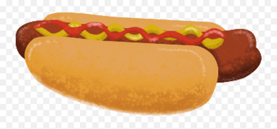 Hot Dog Hand Drawn Cute Cartoon Png And Psd - Dodger Dog Hot Dog Cartoon Png Emoji,Cute Hotdog Emojis