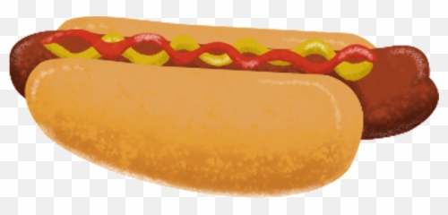 Hot Dog Hand Drawn Cute Cartoon Png And Psd - Dodger Dog Hot Dog Cartoon Png Emoji,Cute Hotdog Emojis