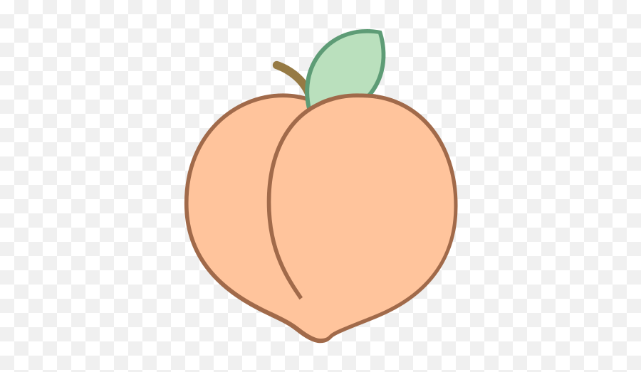 Peach Icon U2013 Free Download Png And Vector - Free To Use Peach Emoji,What Does The Peach Emoji Look Like