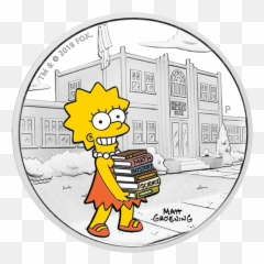 The Simpsons - Lisa 2019 1oz Silver Proof Coin The Perth Mint Lisa Simpson Coin Emoji,Lisa Lisa & Cult Jam Lost In Emotion
