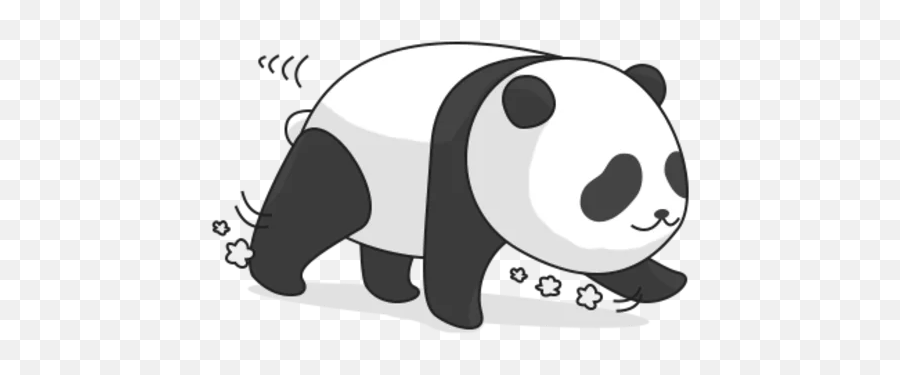 Giant Panda Stickers - Live Wa Stickers Dot Emoji,Whatsapp Panda Emoticon