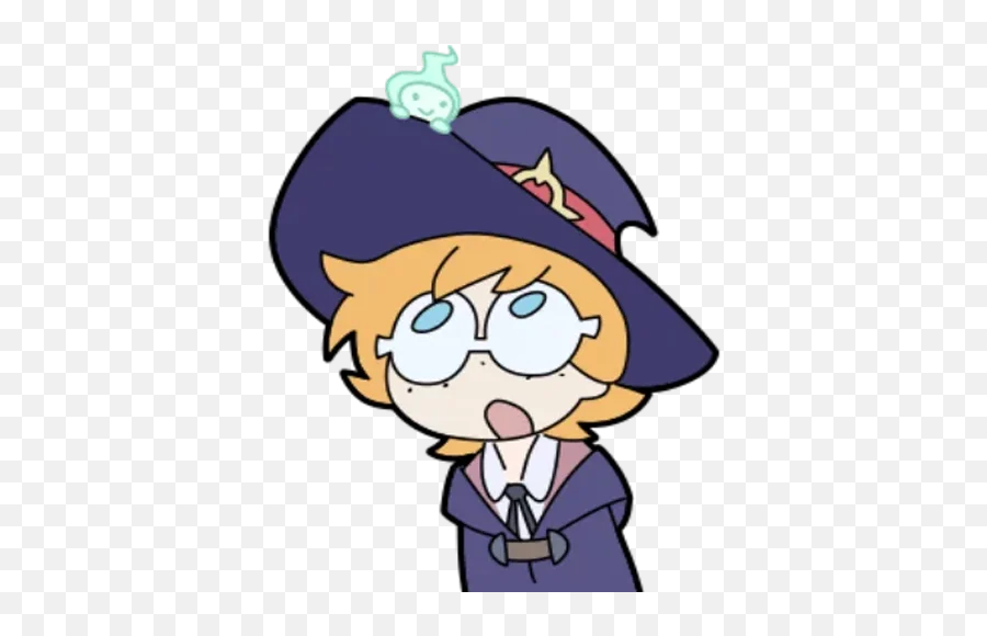 Little Witch Telegram Stickers - Fictional Character Emoji,Little Witch Academia Lotte Emojis