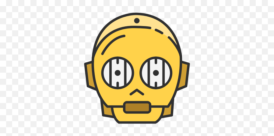 C3po R2d2 Robot Starwars Icon - Star Wars Robot Icon Emoji,R2d2 Emoji