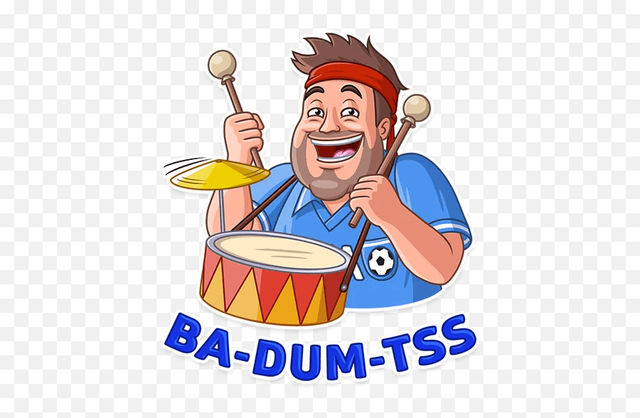 Football Fan - Telegram Sticker Happy Emoji,Badum Tss Emoticon