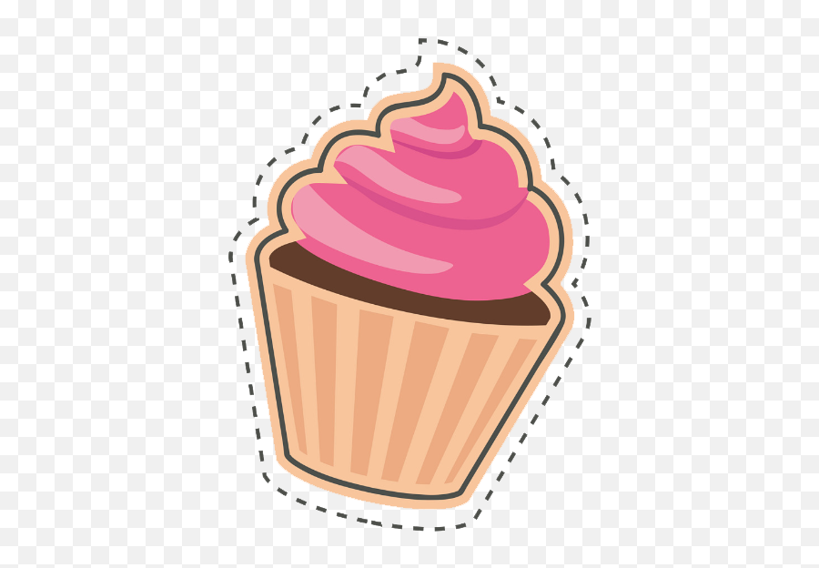 Logotipo De Cupcakes - Sticker Bánh Emoji,Easy Emoji Cupcakes