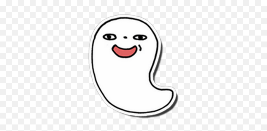 Ghoshi Funny Stickers Pack By Trung Tran Emoji,Happy Baby Ghost Emojis