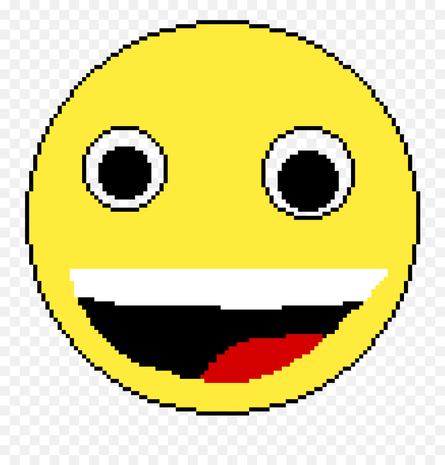 Happy - Pixel Circle Emoji,Emoji Drawing