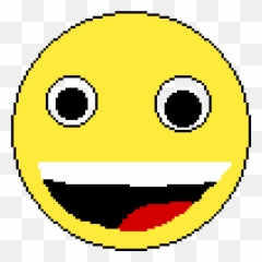 Happy - Pixel Circle Emoji,Emoji Drawing