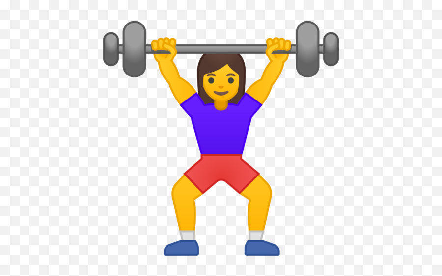 Woman Lifting Weights Emoji - Workout Emoji Png,Bodybuilder Emoji
