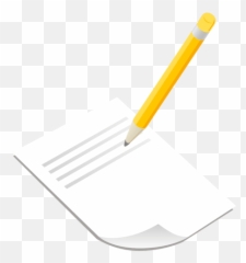 Pencil Paper Cartoon Transparent Png U0026 Svg Vector Emoji,Pencil On Paper Emoji