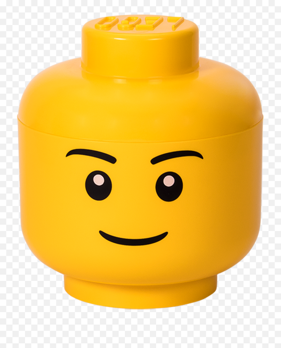 Lego Storage Head Large Boy Girl 9 - Lego Head Emoji,Head Slap Emoticon