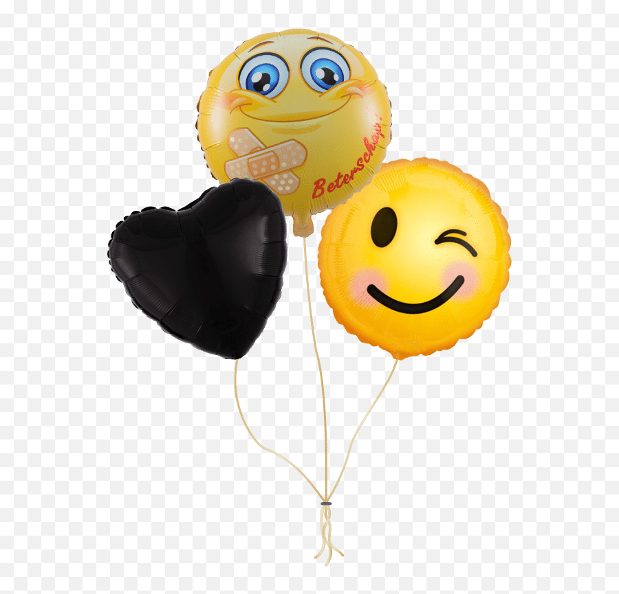 Koop Nu Ballonnen Tros Beterschap - Happy Emoji,Emoticon Knipoog