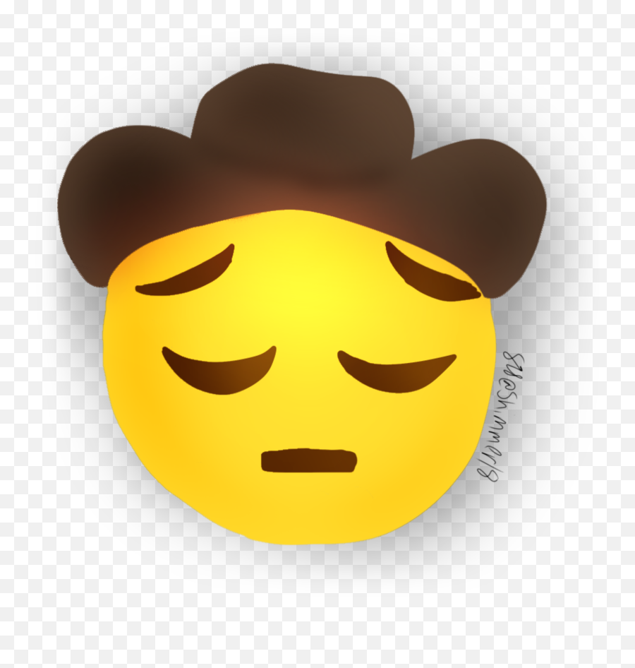 Sad Cowboy Emoji Sadcowboyemoji Sticker - Sad Cowboy Emoji9,Cowboy Emoji
