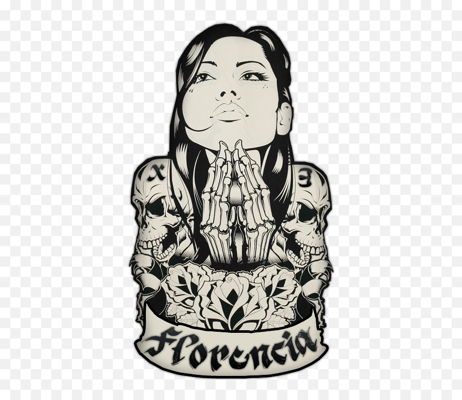 Tattoo Chicano Art Chicano Drawings - Florencia 13 Emoji,Three Clown Emotions Tattoo
