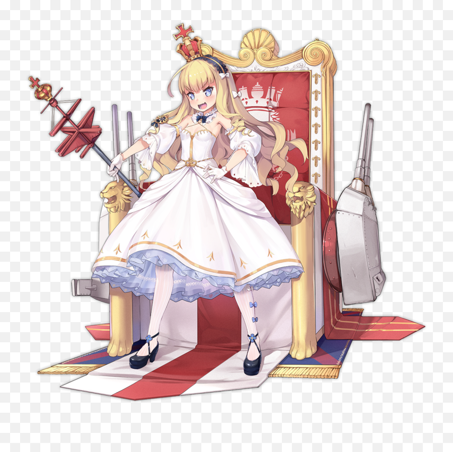 Queen Elizabethpartypng Queen Elizabeth Hms Queen - Queen Elizabeth Azur Lane Emoji,Princess Elizabeth Anime Emotions
