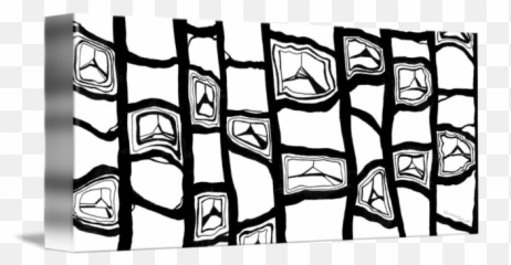 White Abstract Pattern - Language Emoji,Nonobjective Black And White Line Drawing For Mellow Emotion