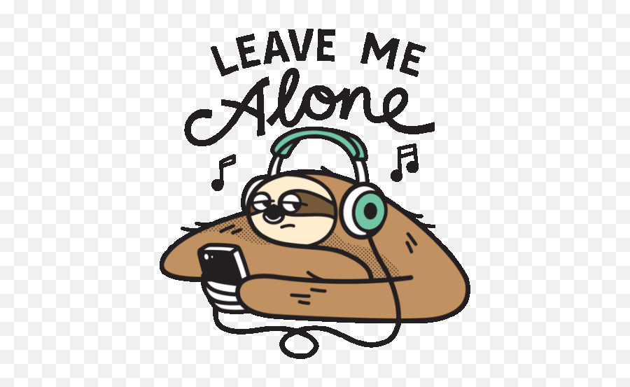 Sloth Saying Leave Me Alone Gif - Lethargicbliss Leavemealone Sloth Discover U0026 Share Gifs Whatsapp Sloth Sticker Emoji,New Sloth Emojis