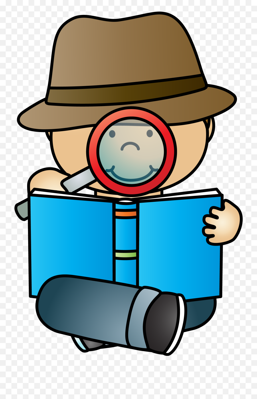Detective Reading Private Investigator - Clipart Detective Emoji,Police Detective Emoji