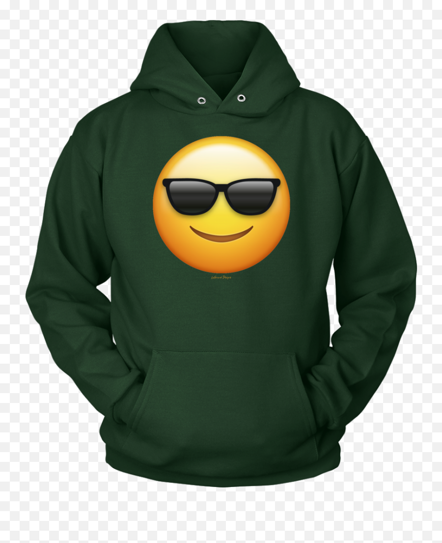 Cool Emoji Design - Aviation Hoodie,Neon Green Emoji