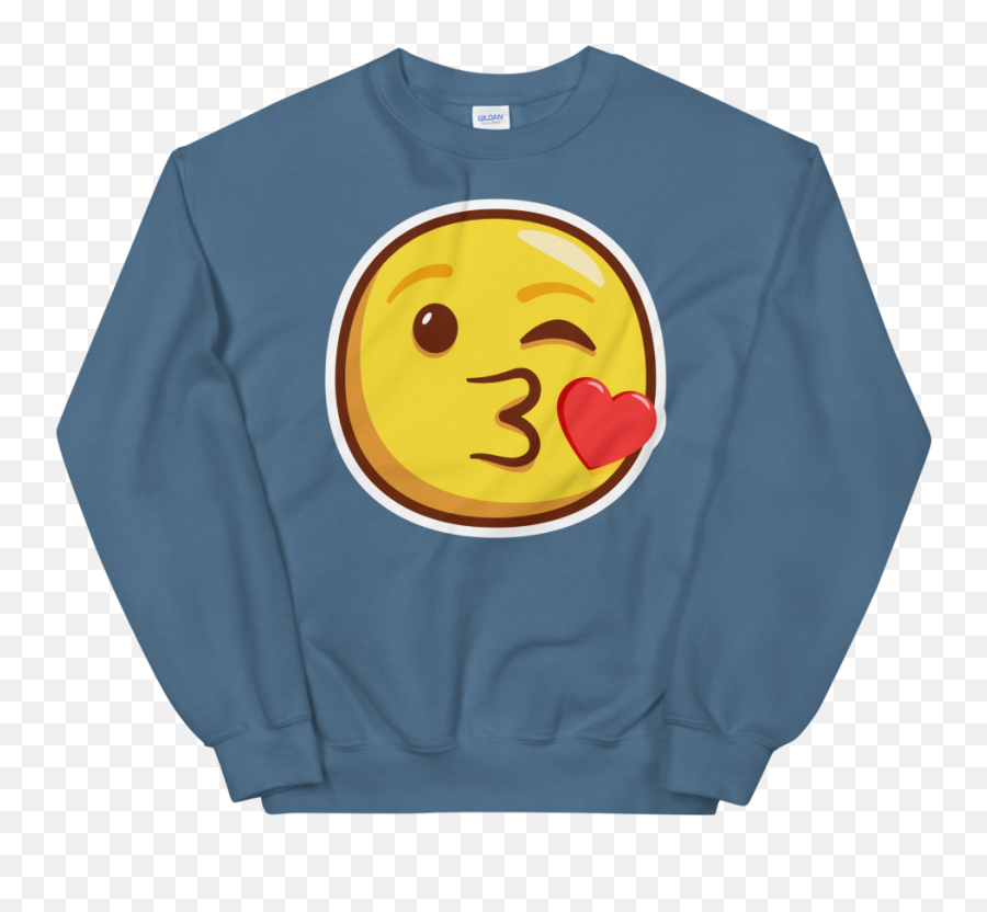 Kissy Face Sweater Xplcit Customs - Merch Law Of Attraction Emoji,Emoticon With An A On Sweater