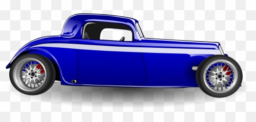 Free Hot Rod Clipart Black And White - Classic Car Side View Png Emoji,Hot Rod Car Emojis