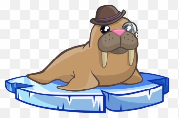 Walrus With Monocle Clipart Free Download Transparent Png Emoji,Sealion Emoticon