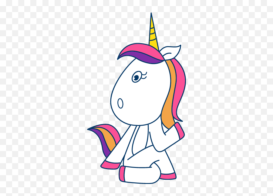 Unicorn Sticker Clipart - Full Size Clipart 4559446 Unicorn Emoji,How To Draw A Unicorn Emoji
