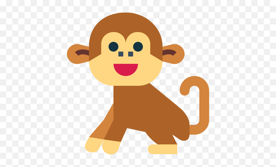 Monkey - Free Animals Icons Emoji,Chimp Emoji