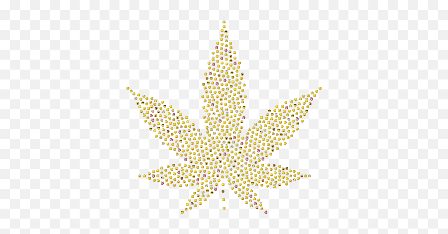 Smileys Marijuana Silhouette - Openclipart Emoji,Pot Of Gold Emoticon