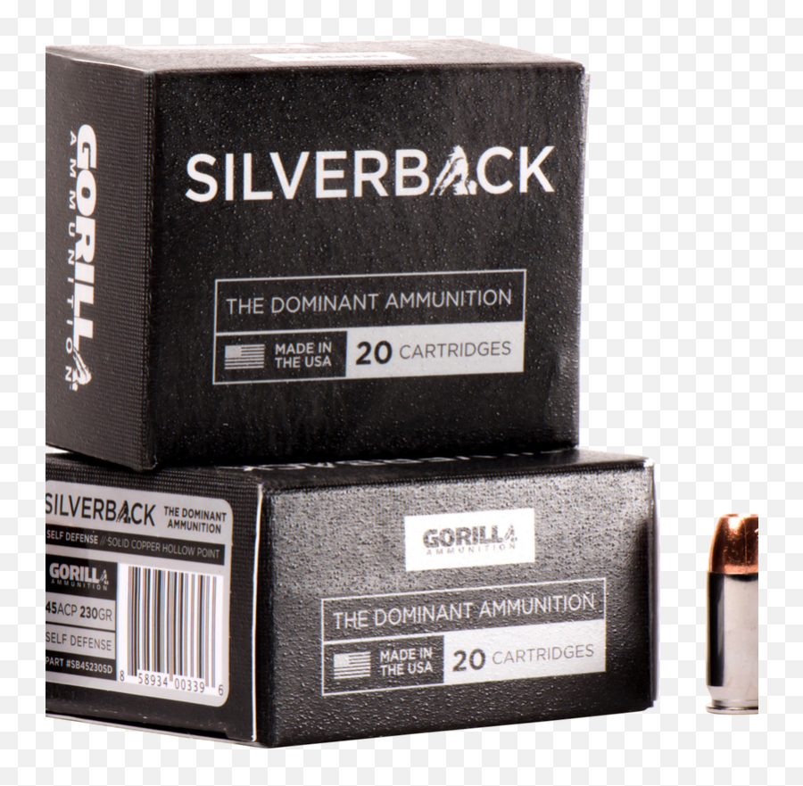 Gorilla Ammunition Sb45230sd Silverback 45 Acp 230 Emoji,Acp Emoji