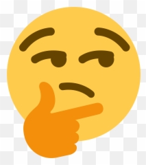 Thonk - Thinking Emoji Png Transparent,Thonk Emoji