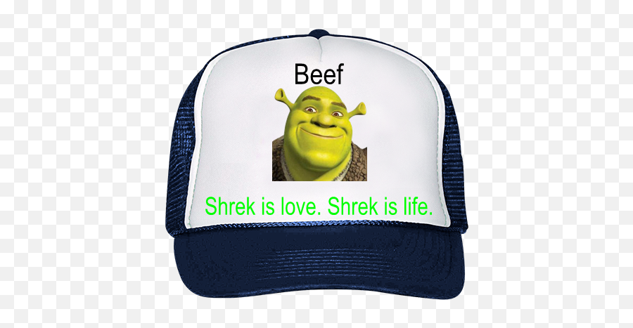 Shrek Is Love Shrek Is Life Trucker Hat - Shrek Is Love Cap Emoji,Shrek Emoticon
