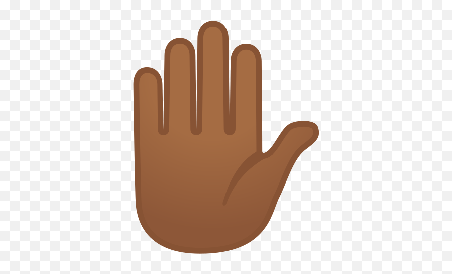 Raised Hand Emoji With Medium - Raised Hand Emoji,Black Emoji