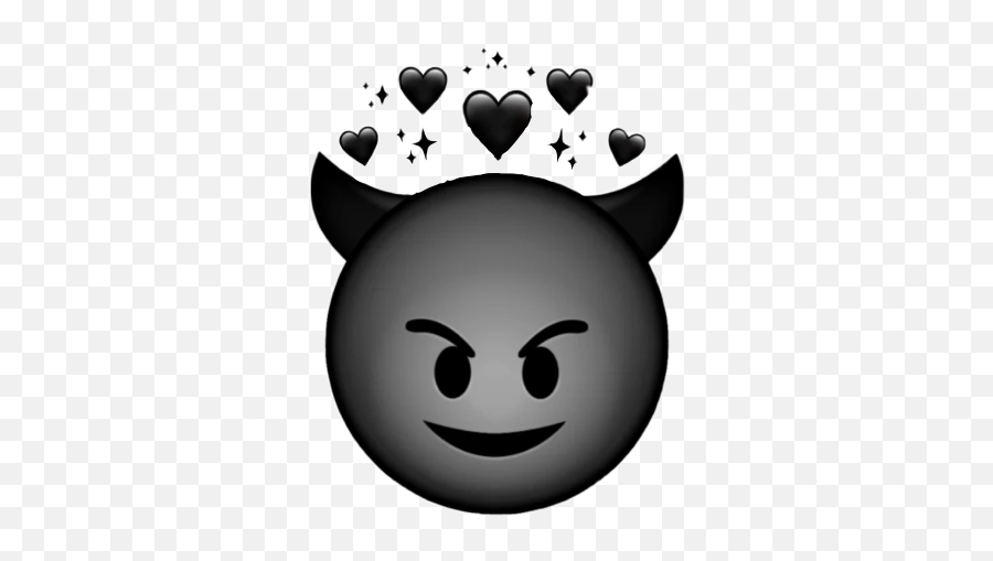 Black Blackdevil Devil Sticker - Emoji Profiles,Angry Emoticon Hearts
