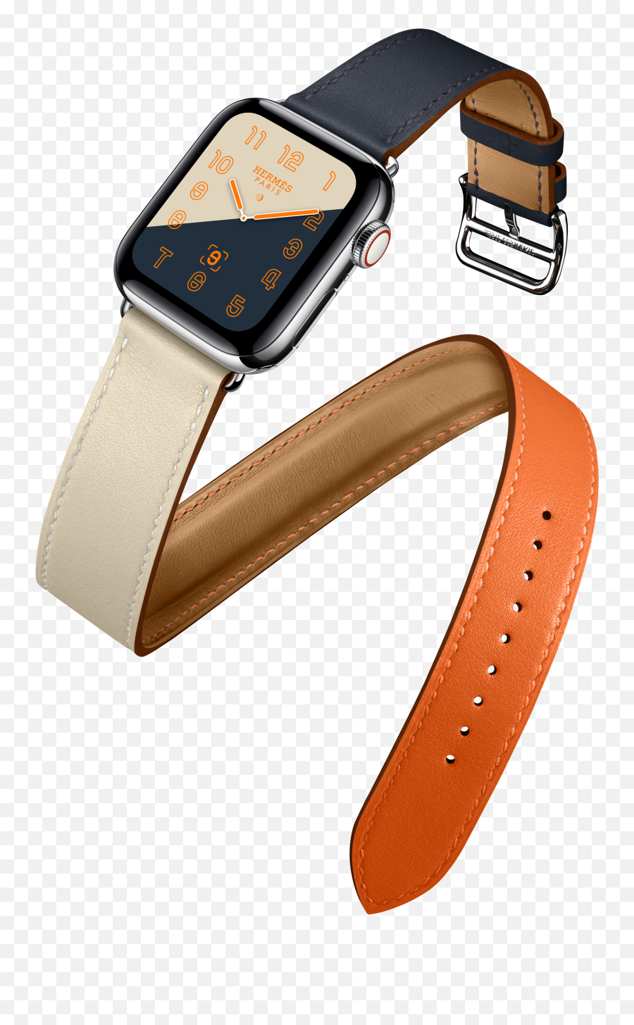 Fc Barcelona Apple Watch Band - Hermes Apple Watch Blue Indigo Craie Orange Emoji,Strap On Emoji