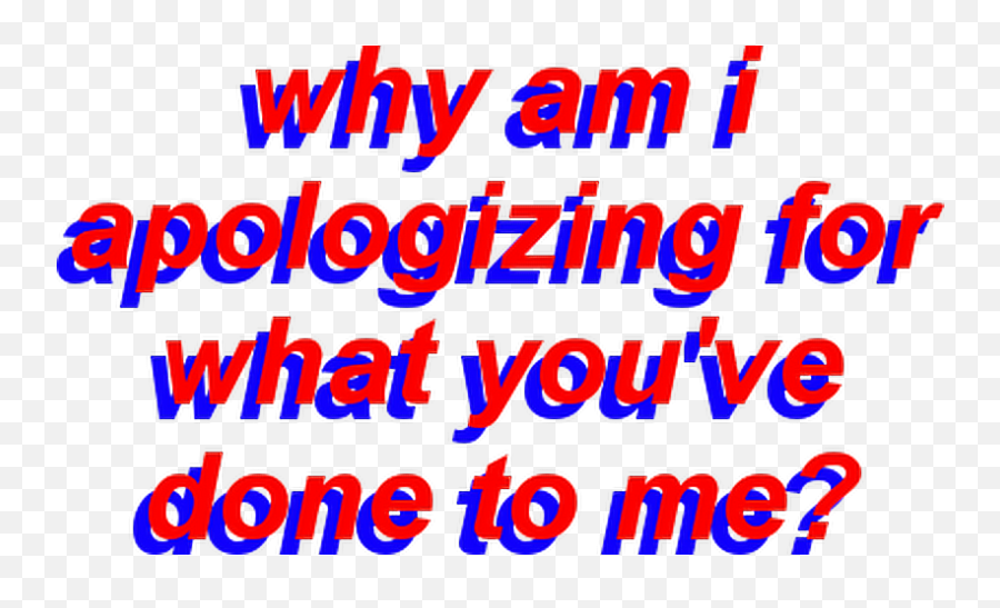 Apologies Apology Text Sticker By I Look Swag Duh - Red Text Aesthetic Png Emoji,Emotion Words