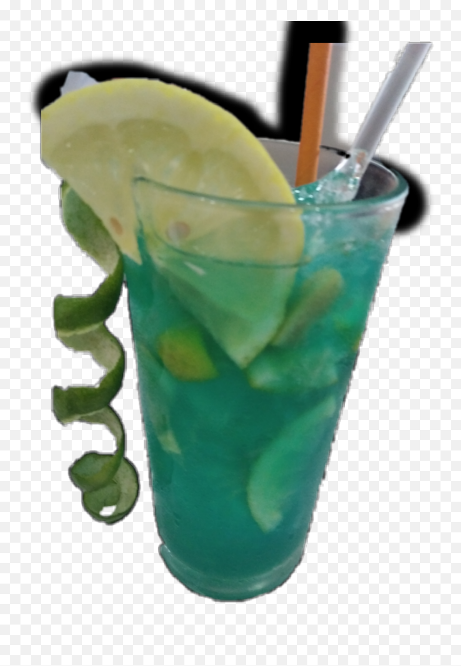 Bebida Trago Blueocean Sticker By Dioniberfernandez - Curacao Punch Emoji,Apple Cocktail Emoji