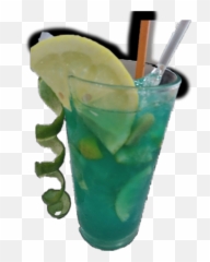 Bebida Trago Blueocean Sticker By Dioniberfernandez - Curacao Punch Emoji,Apple Cocktail Emoji