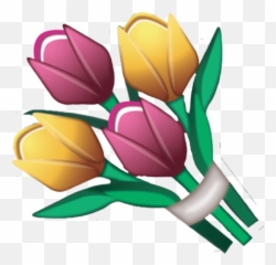 Fleur Emoji Apple Flower Flora Sticker - Emoji Flower Sticker,Emoji No Background