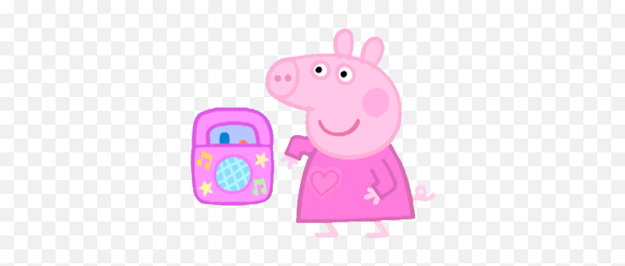 Peppa Pig Dancing Sticker By Nick Jr For Ios U0026 Android - Peppa Dance Emoji,Pig Emoji Wallpaper