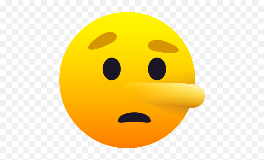 Emoji Liar Face With Nose - Emojis Mentiroso,Nose Emoji