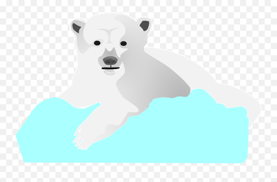 Ice Polar Bear As A Drawing Free Image - Polar Bear Emoji,Ice Bear Showing Emotion