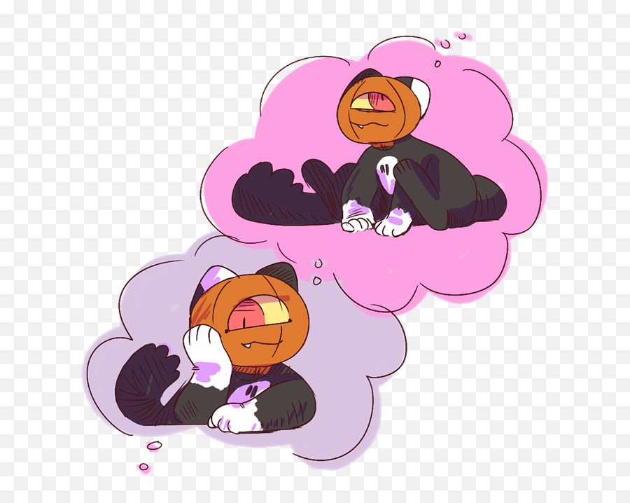 Pumkat - Fictional Character Emoji,Red Feets Emoji