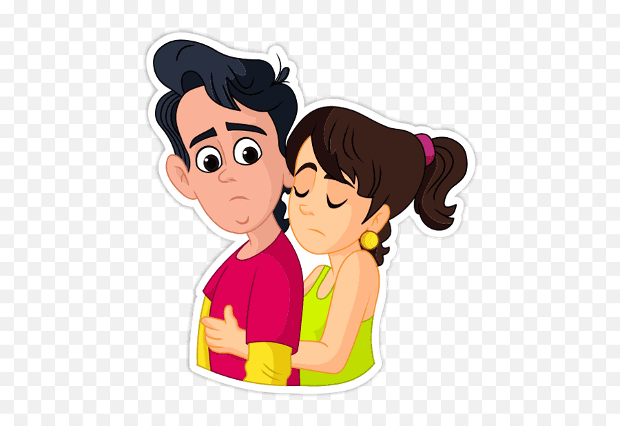 Things Couple Do - Sad Couple Cartoon Png Emoji,Babe Emoji