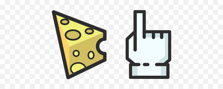 Cheese - Red Modern Cursor Emoji,Dino Nuggets Emoji