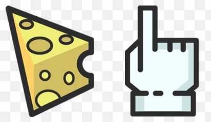 Cheese - Red Modern Cursor Emoji,Dino Nuggets Emoji