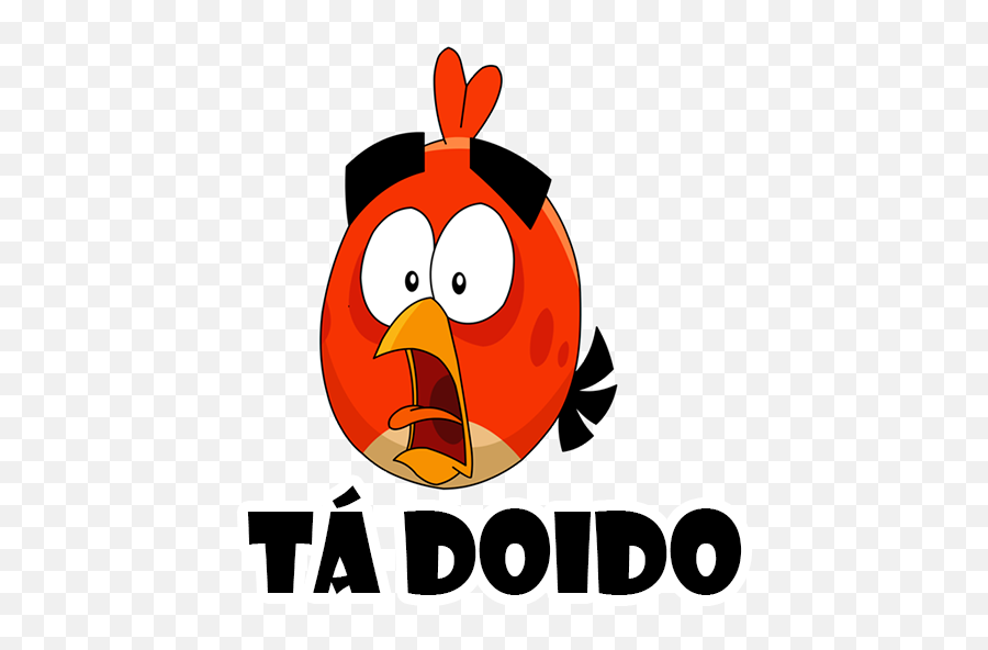 Pin Em Figurinhas Para Whatsapp - Red From Angry Birds Scared Emoji,Emoticon Olhando Para Cima