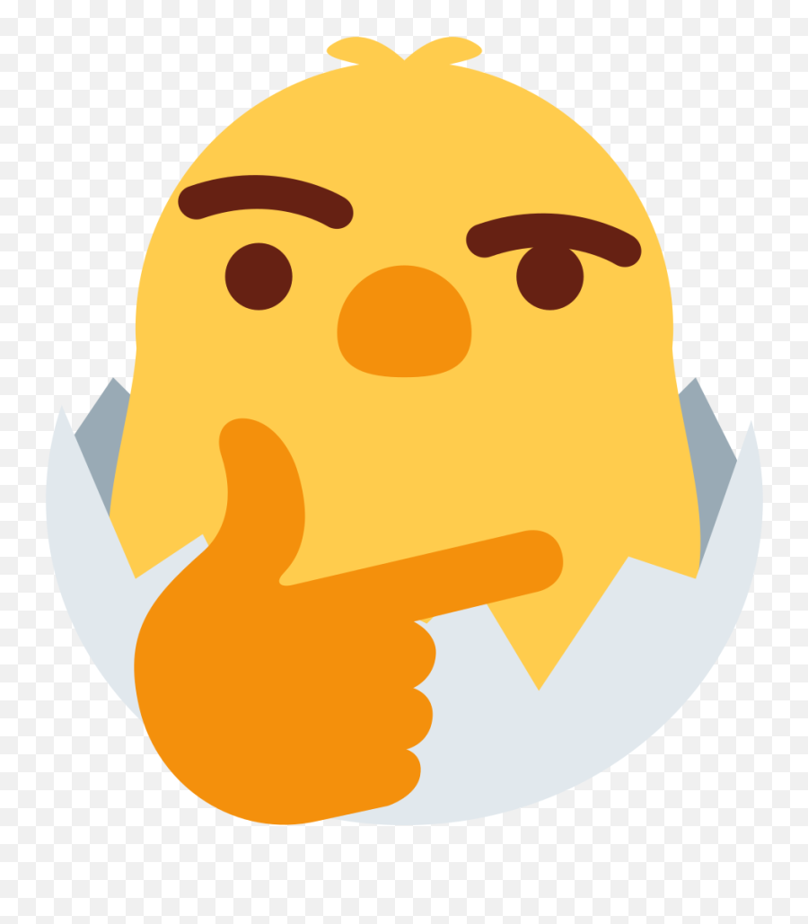 Thinking Png Person Thinking Emoji - Chicken Thinking,Think Emoji