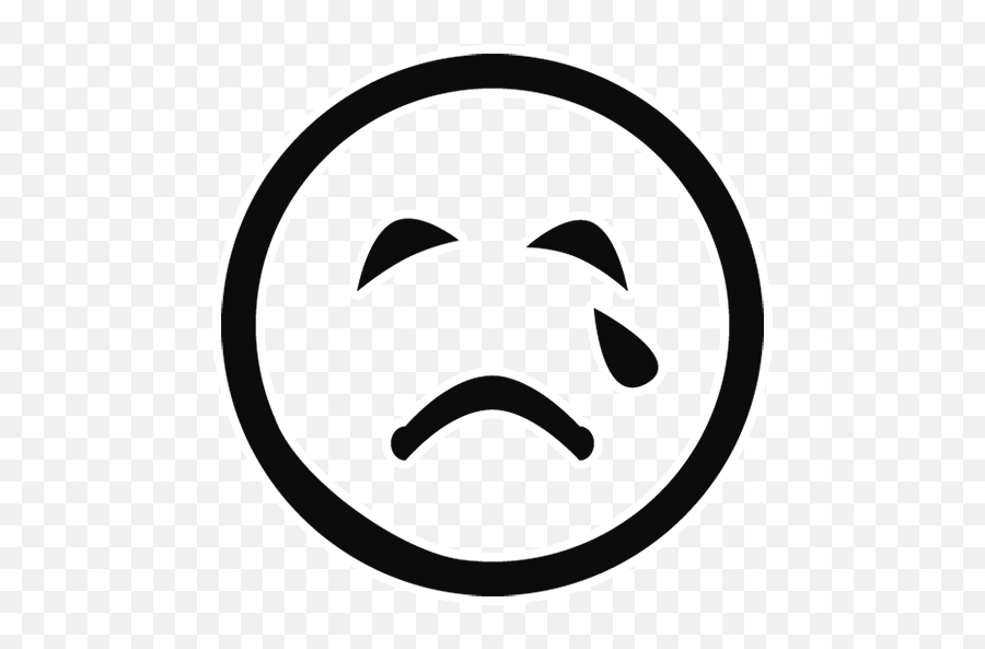 Whatsapp Black Outline Emoji Transparent Png Png Mart - Indifferent Icon,Whatssap Emoji